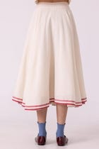 Medea Off White Handwoven Skirt view 9