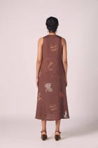 Saira Brown Zodiac Print Maxi Dress view 13