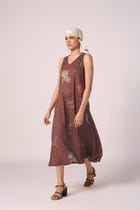 Saira Brown Zodiac Print Maxi Dress view 7