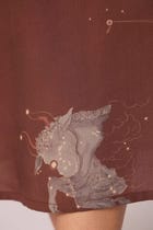 Saira Brown Zodiac Print Maxi Dress view 10