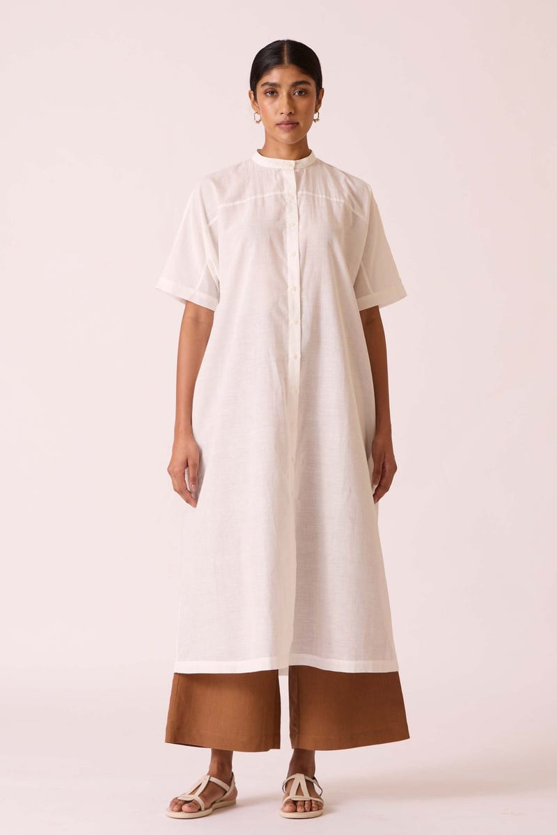Viktor Off white Cotton Tunic