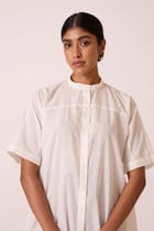 Viktor Off white Cotton Tunic view 3