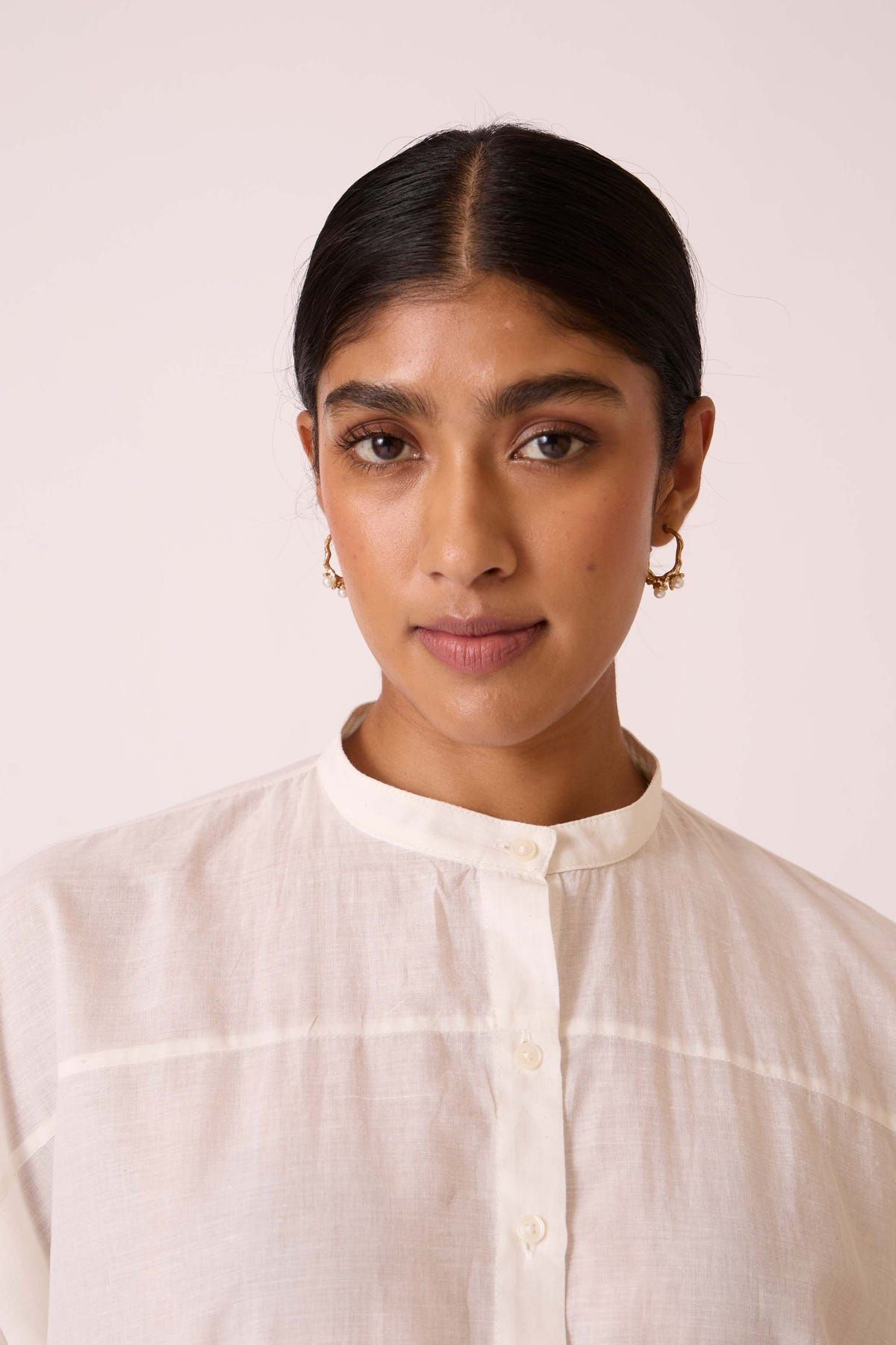 Viktor Off white Cotton Tunic - image 4
