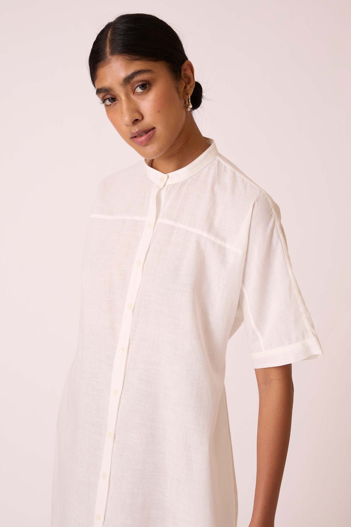 Viktor Off white Cotton Tunic - image 5