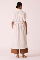 Viktor Off white Cotton Tunic view 7