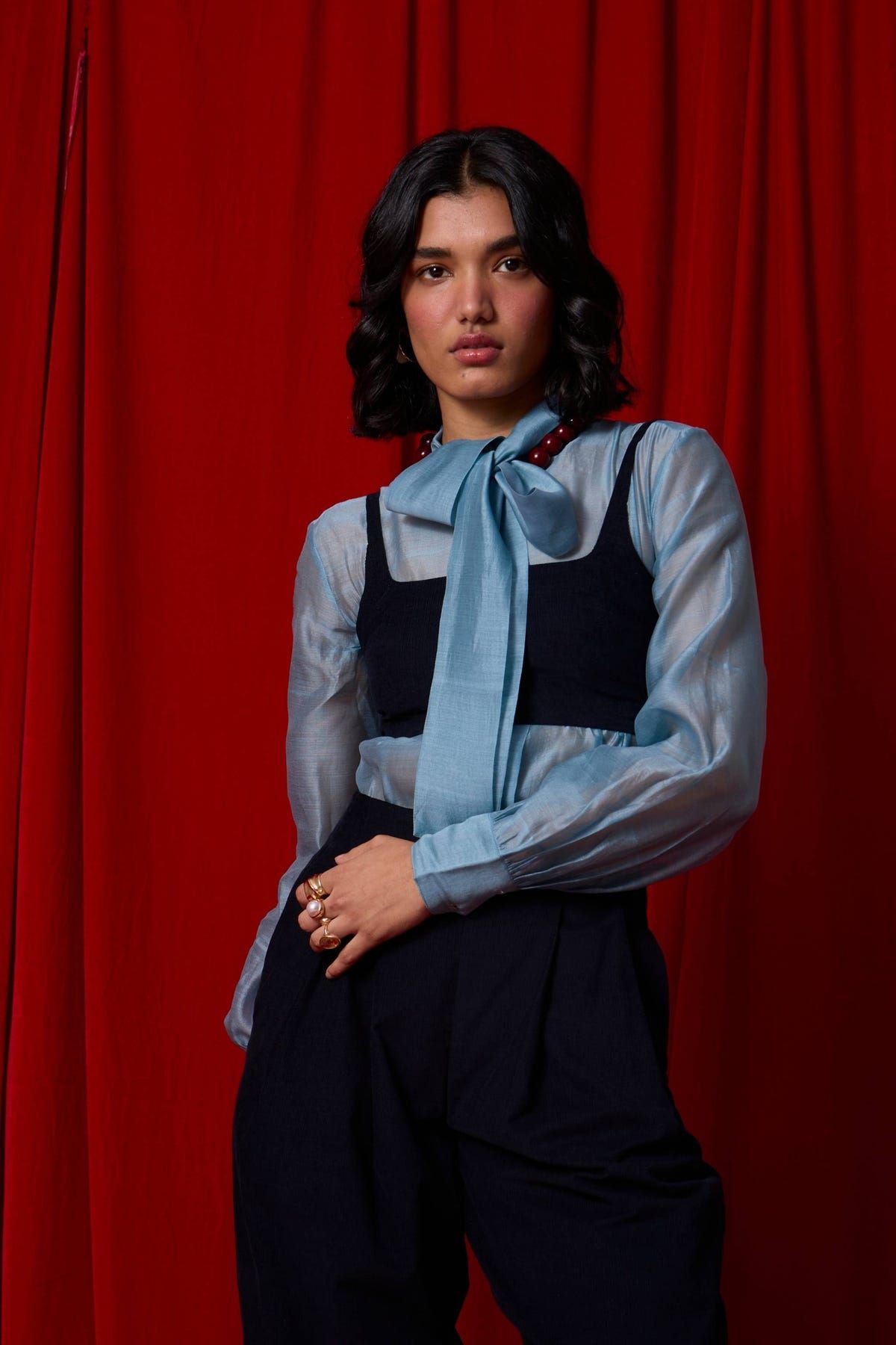 Pavel Blue Handwoven Shirt - image 2
