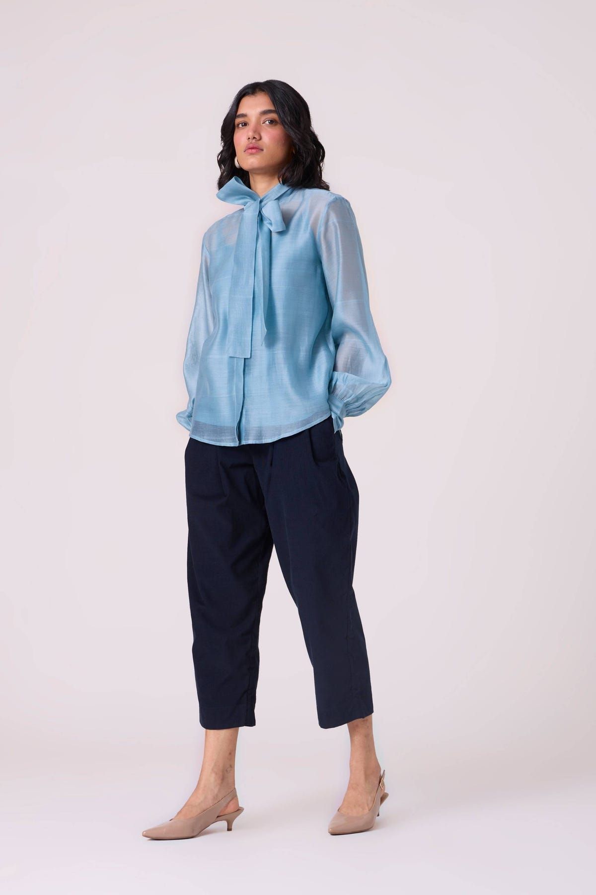 Pavel Blue Handwoven Shirt - image 7