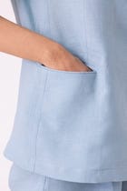 Jo Blue Linen Jacket view 10