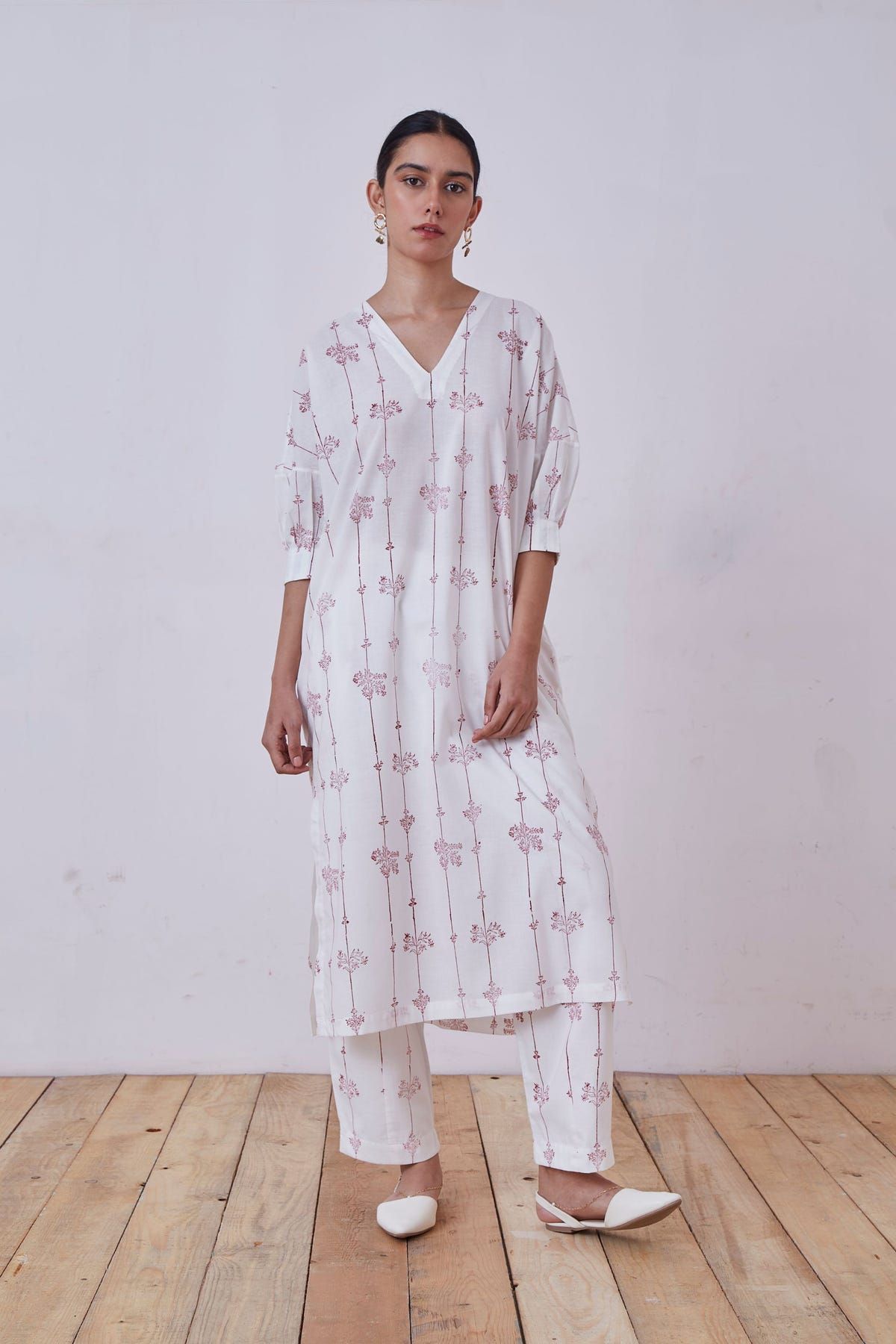 Ratan Red Hand Printed Tunic - image 5