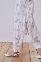 Ratan Red Hand Printed Tunic view 8