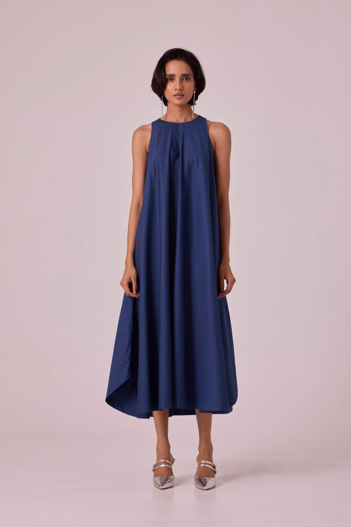 Audric Blue Midi Dress - image 1