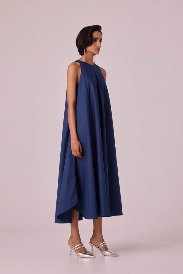 The Summer House — Audric Blue Midi Dress