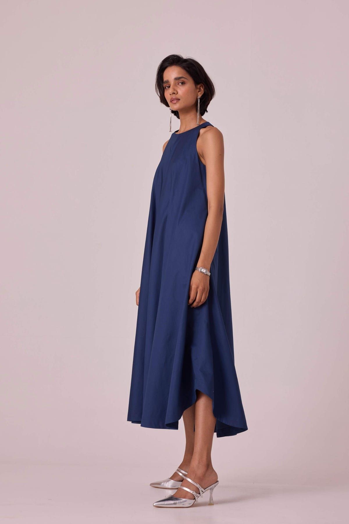 Audric Blue Midi Dress - image 3