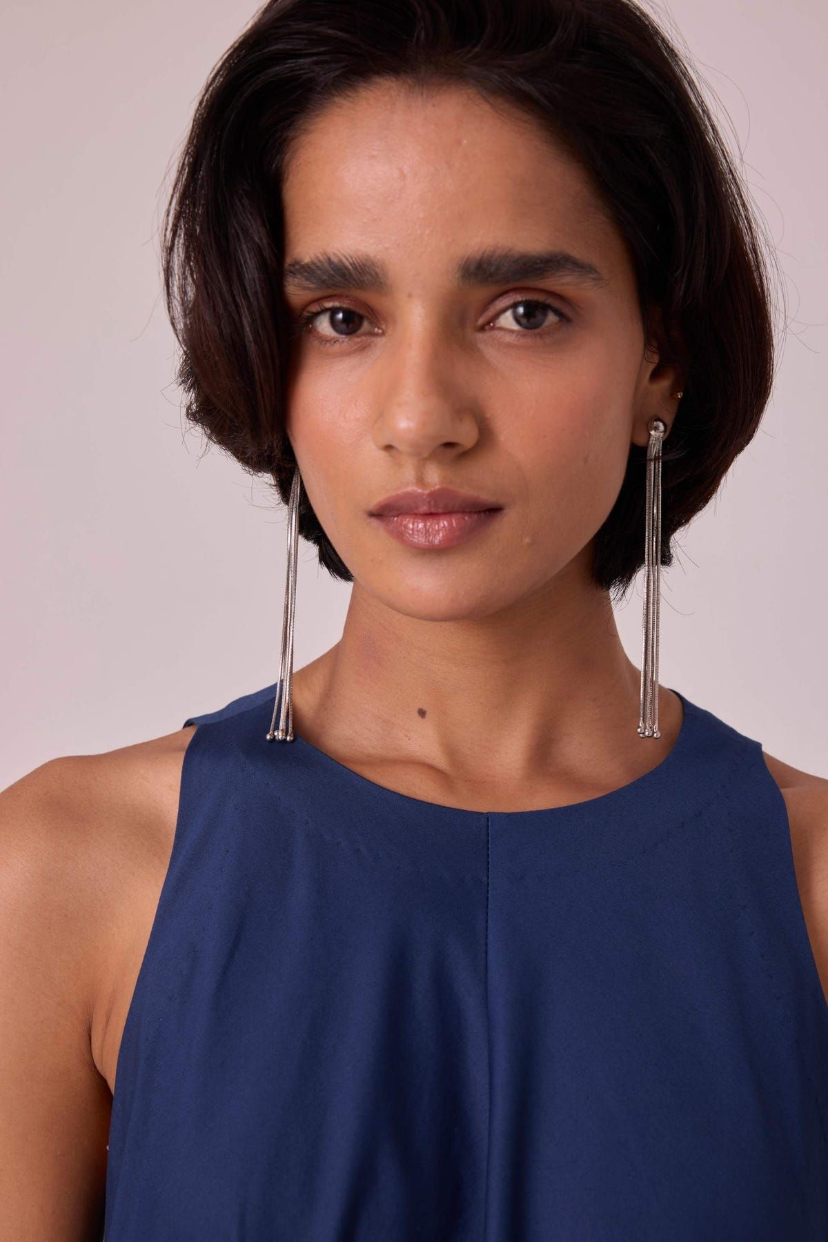 Audric Blue Midi Dress - image 4
