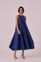 Audric Blue Midi Dress view 8