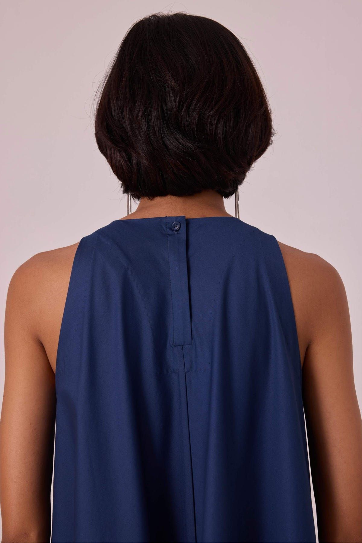 Audric Blue Midi Dress - image 9