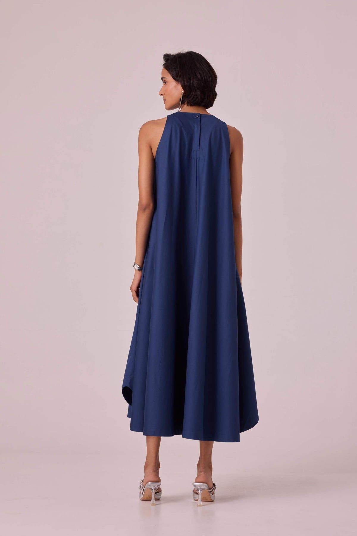Audric Blue Midi Dress - image 10