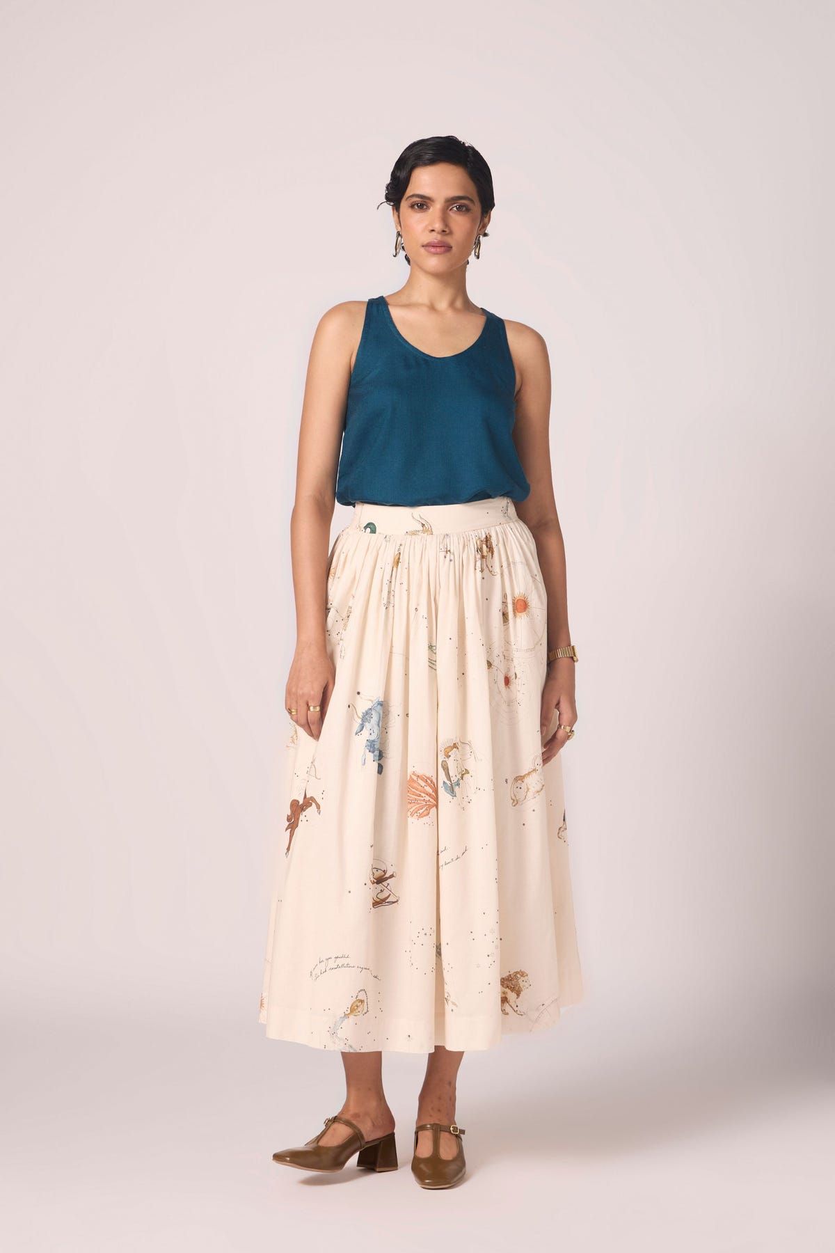 Lyra Blue Silk Top - image 5