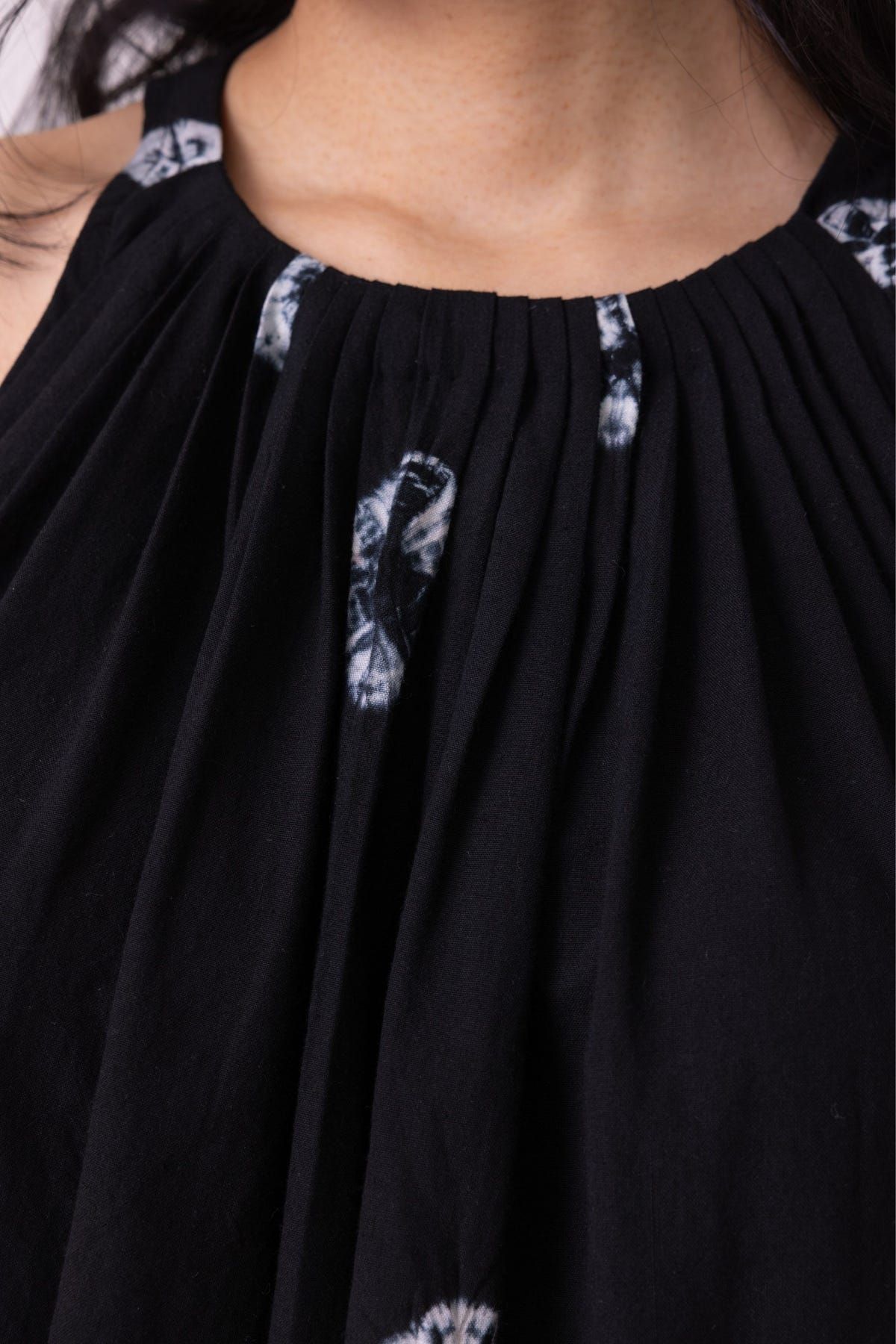 Margo Black Bandhani Handwoven Top - image 5