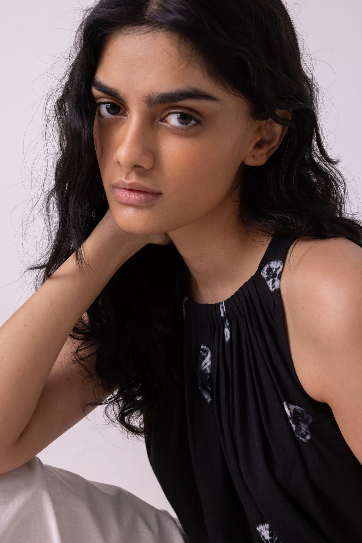 Margo Black Bandhani Handwoven Top - image 10