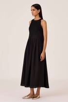 Amani Black Embroidered Dress view 3