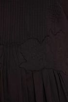 Amani Black Embroidered Dress view 7