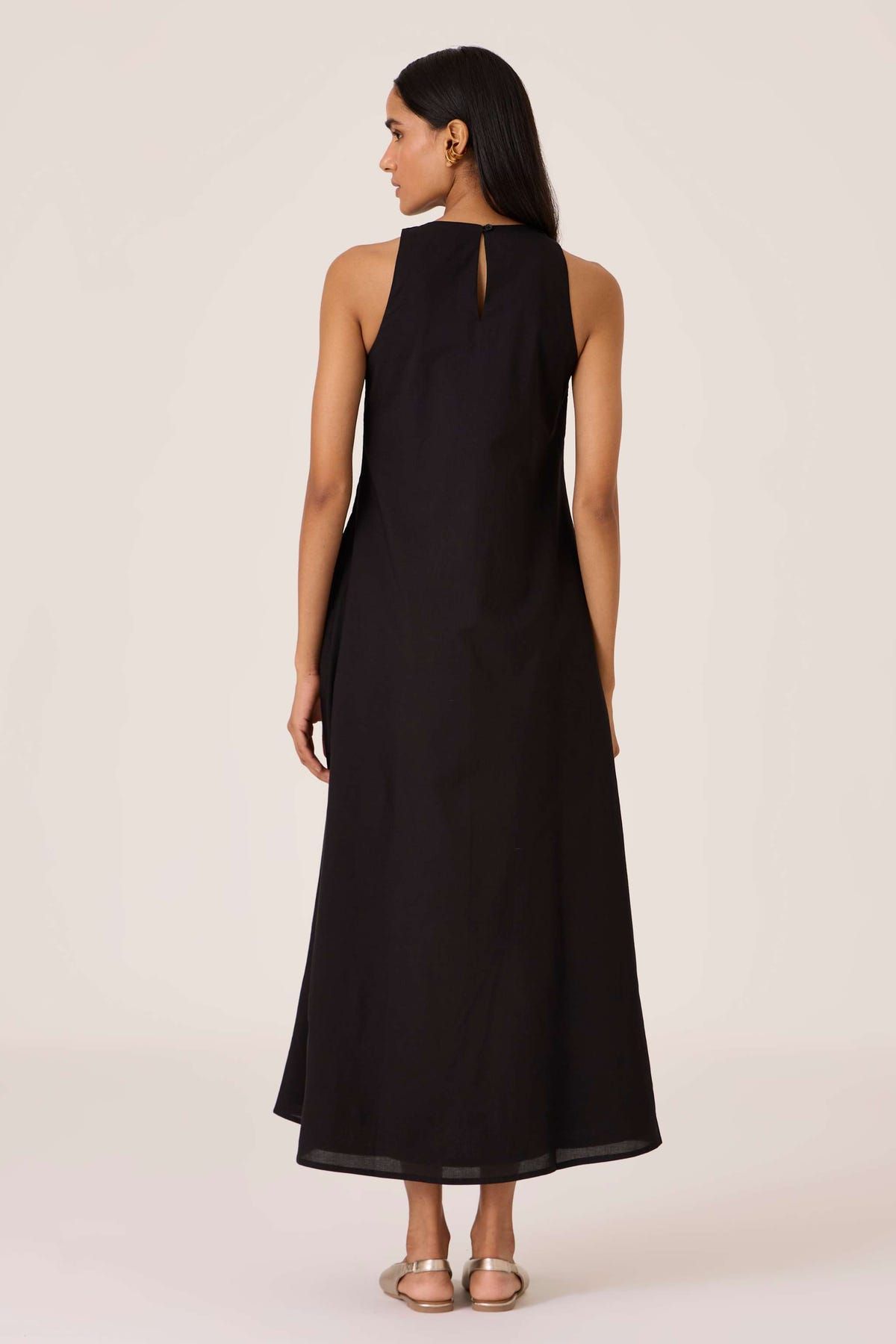 Amani Black Embroidered Dress - image 9
