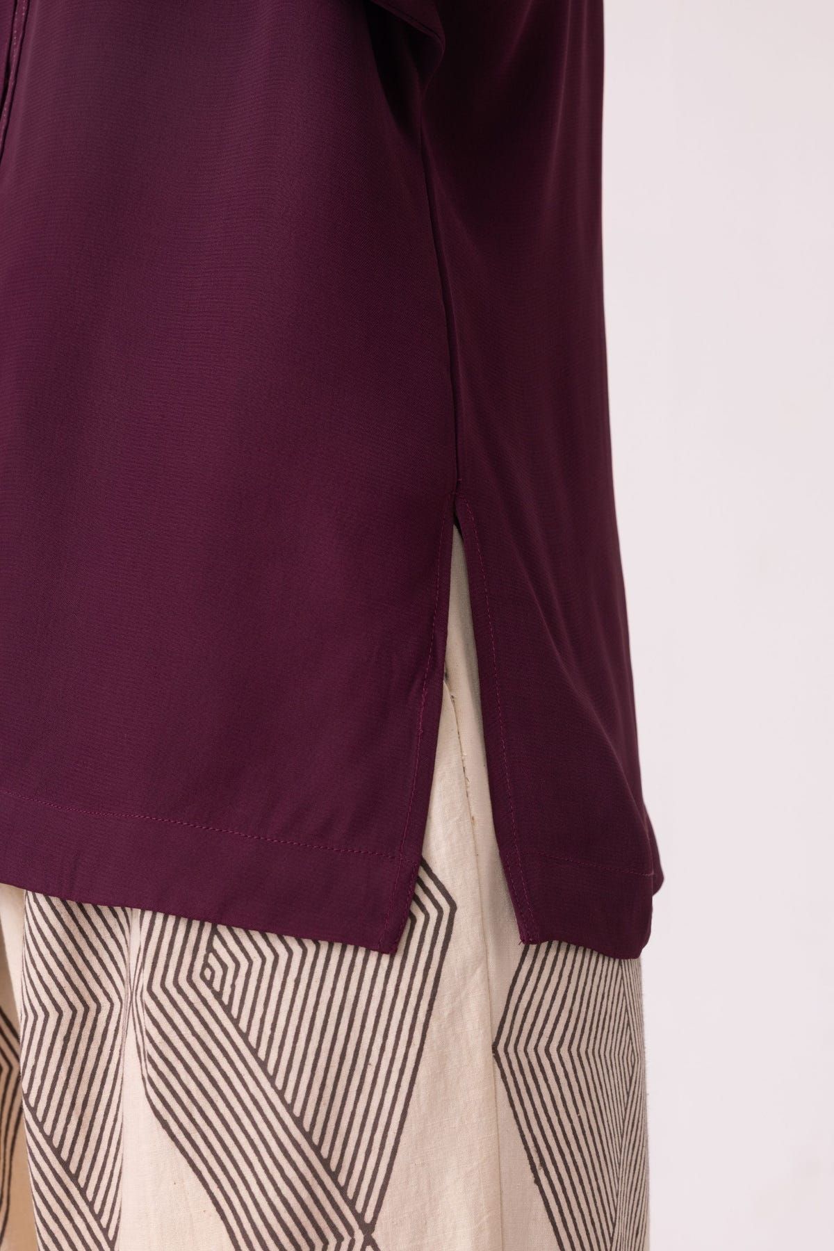 Celie Wine Tie Top - image 8