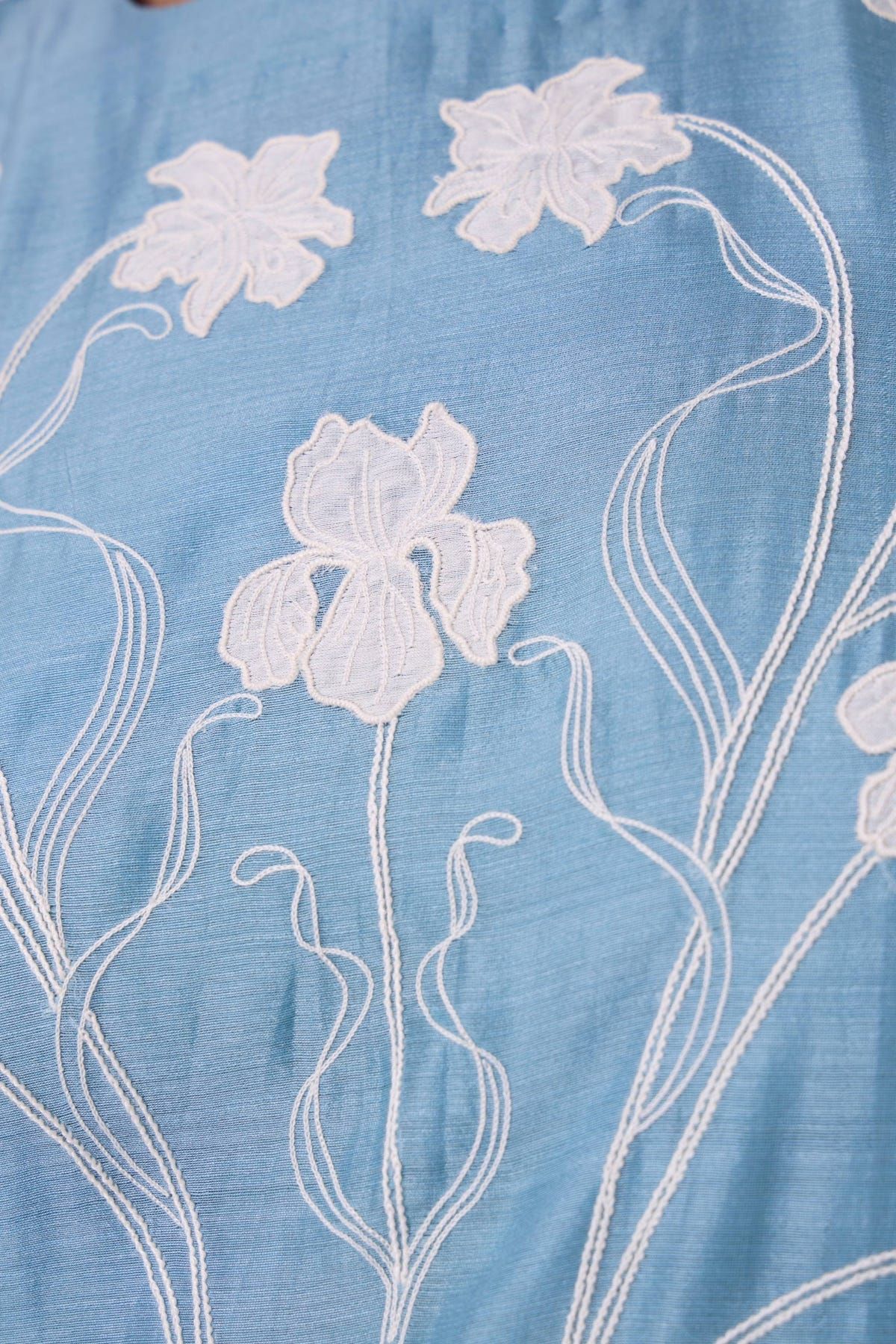 Aleksey Blue Handwoven Maxi Dress - image 8