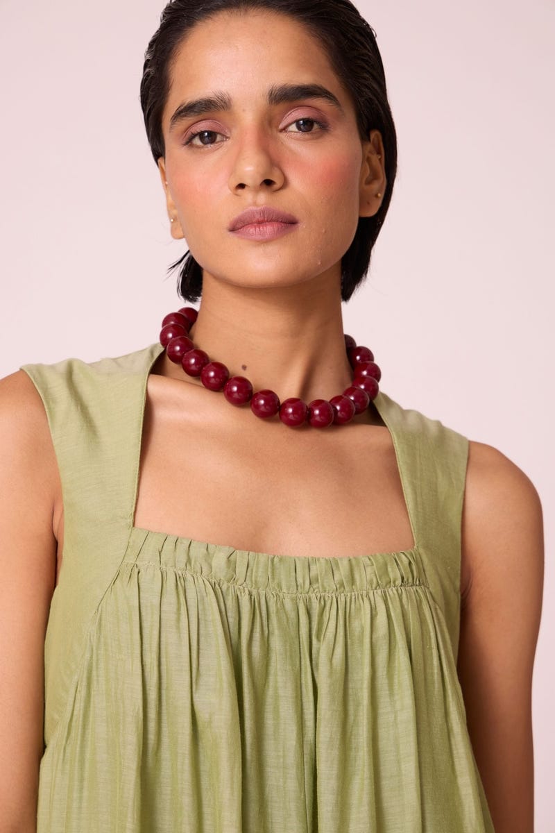 Themis Green Maxi Dress
