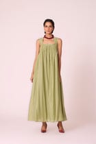 Themis Green Maxi Dress view 2