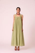 Themis Green Maxi Dress view 3