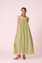 Themis Green Maxi Dress view 7