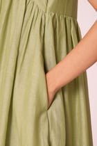 Themis Green Maxi Dress view 8
