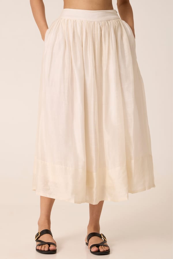 The Summer House — Sahir Handwoven Gathered Skirt