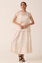 Sahir Handwoven Gathered Skirt view 2