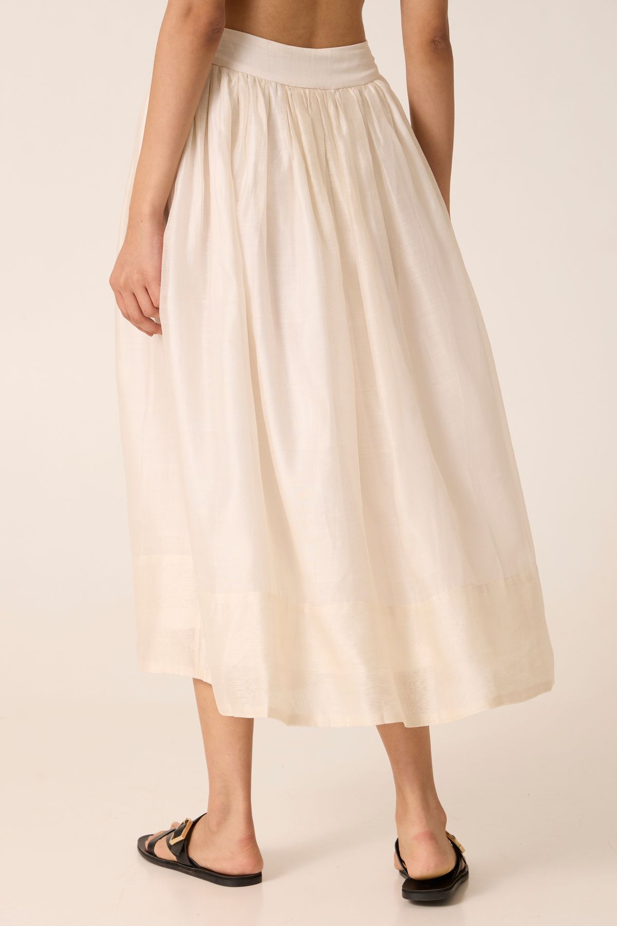 Sahir Handwoven Gathered Skirt - image 4