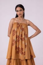 Lev Floral Hand Printed Tiered Dress view 5