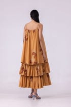 Lev Floral Hand Printed Tiered Dress view 9