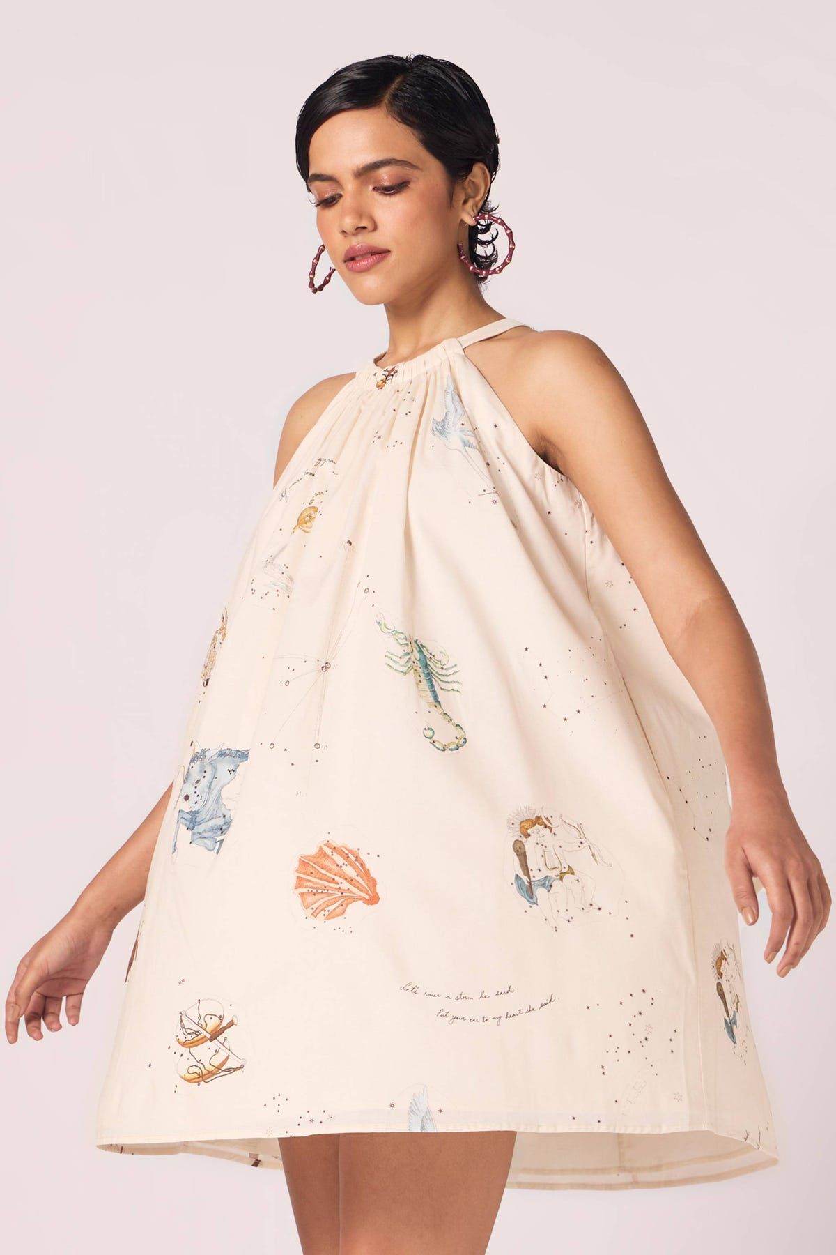Chica Zodiac Print Cotton Dress - image 7