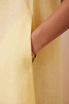 Blake Buttercream Linen Dress view 6