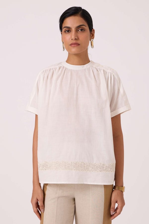 The Summer House — Garcia Handwoven Embroidered Top