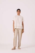 Garcia Handwoven Embroidered Top view 3