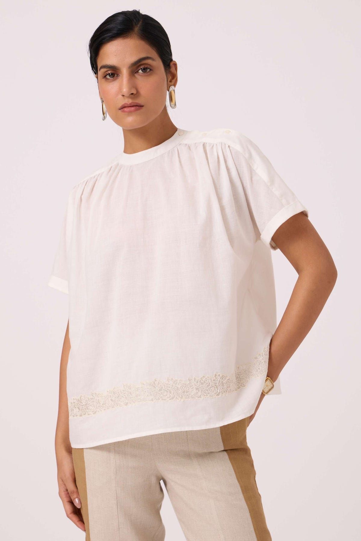 Garcia Handwoven Embroidered Top - image 6