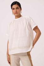 Garcia Handwoven Embroidered Top view 6