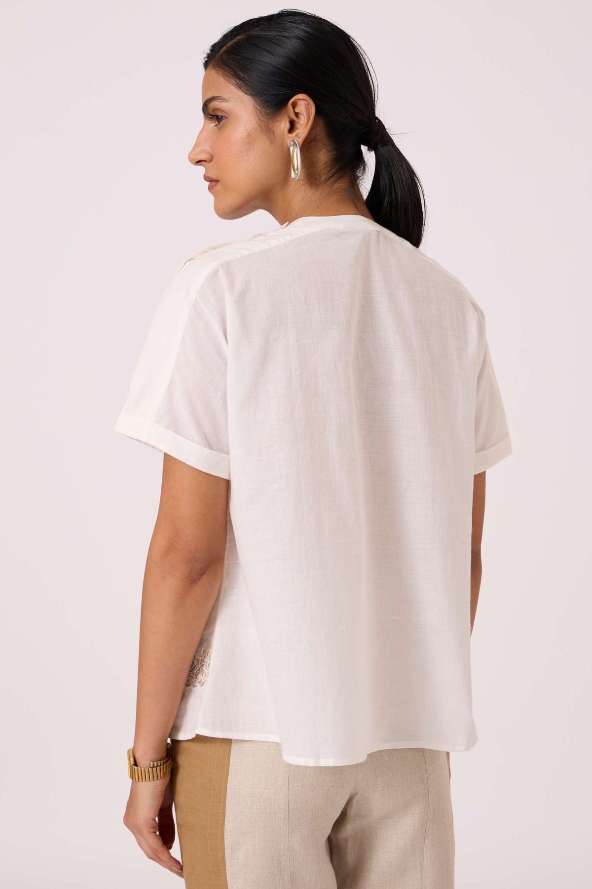 Garcia Handwoven Embroidered Top - image 9