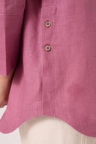 Macondo Lilac Linen Top view 6