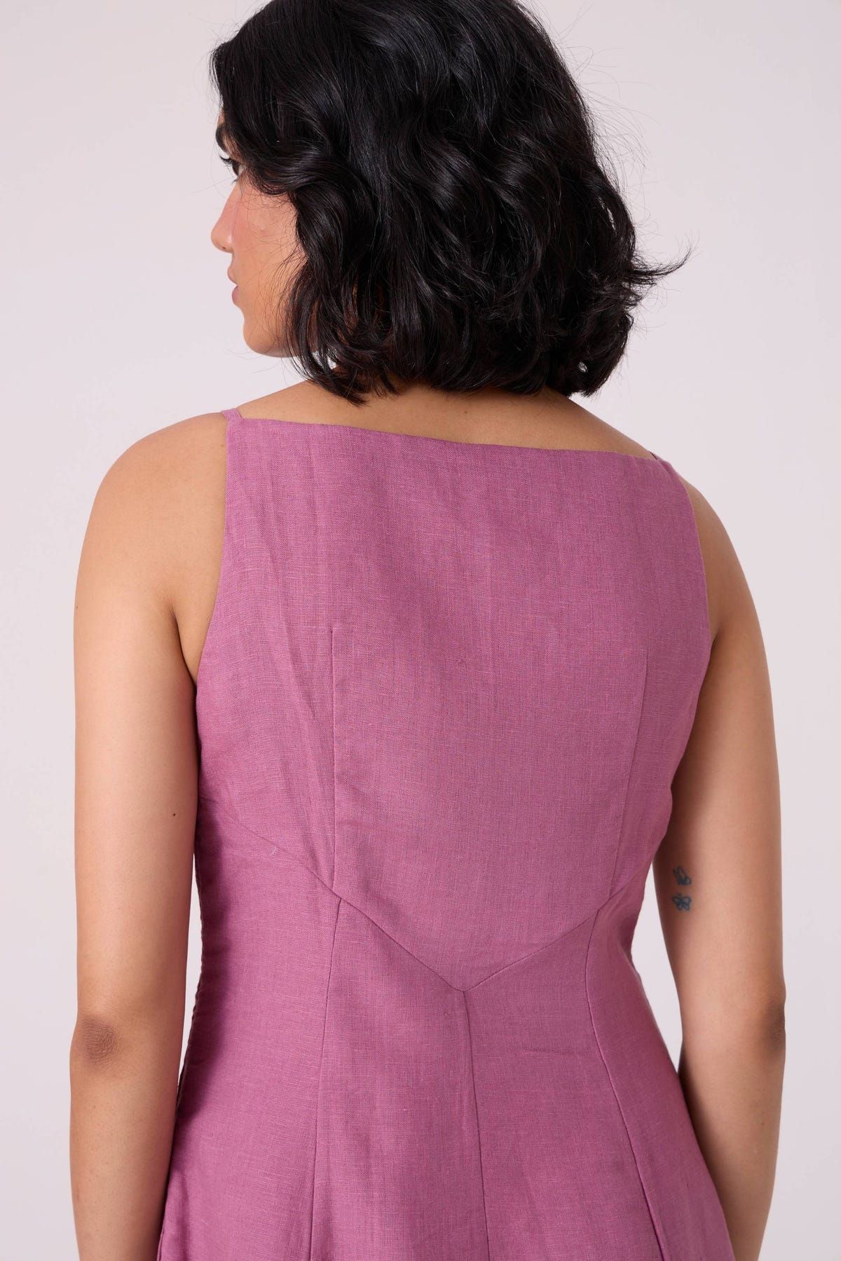 Nimal Lilac Embroidered Dress - image 12