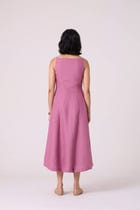 Nimal Lilac Embroidered Dress view 13