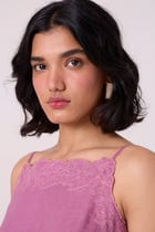 Nimal Lilac Embroidered Dress view 4